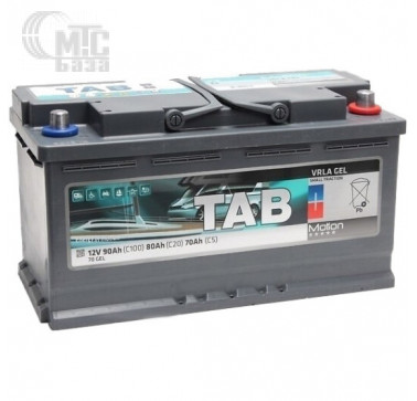 Аккумулятор 90 Ah/80 Ah/70 Ah 12V TAB Motion GEL Cтаціонар  [215080] 6СТ-90 Ач  353x175x190 мм